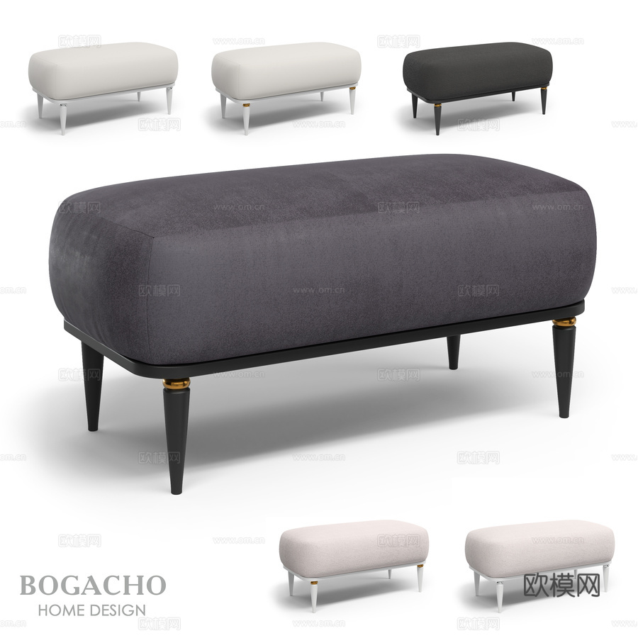 软艺长凳3d模型下载