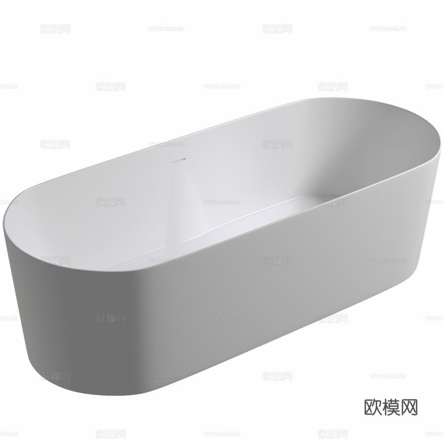 人造石浴缸 ABBER Stein AS96143d模型下载