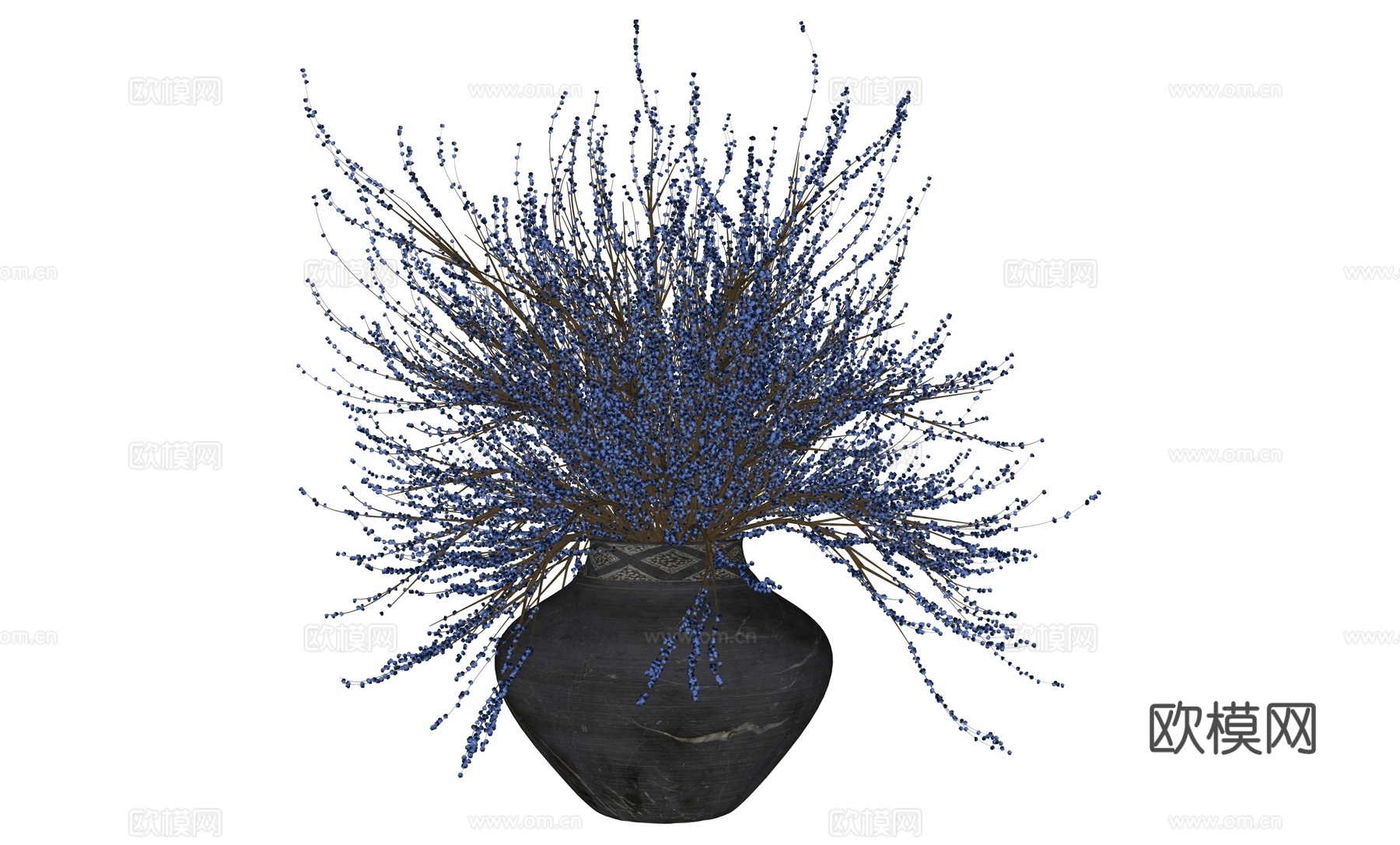 花瓶盆栽植物花卉su模型