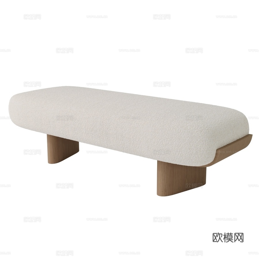 OM 石园长凳3d模型下载