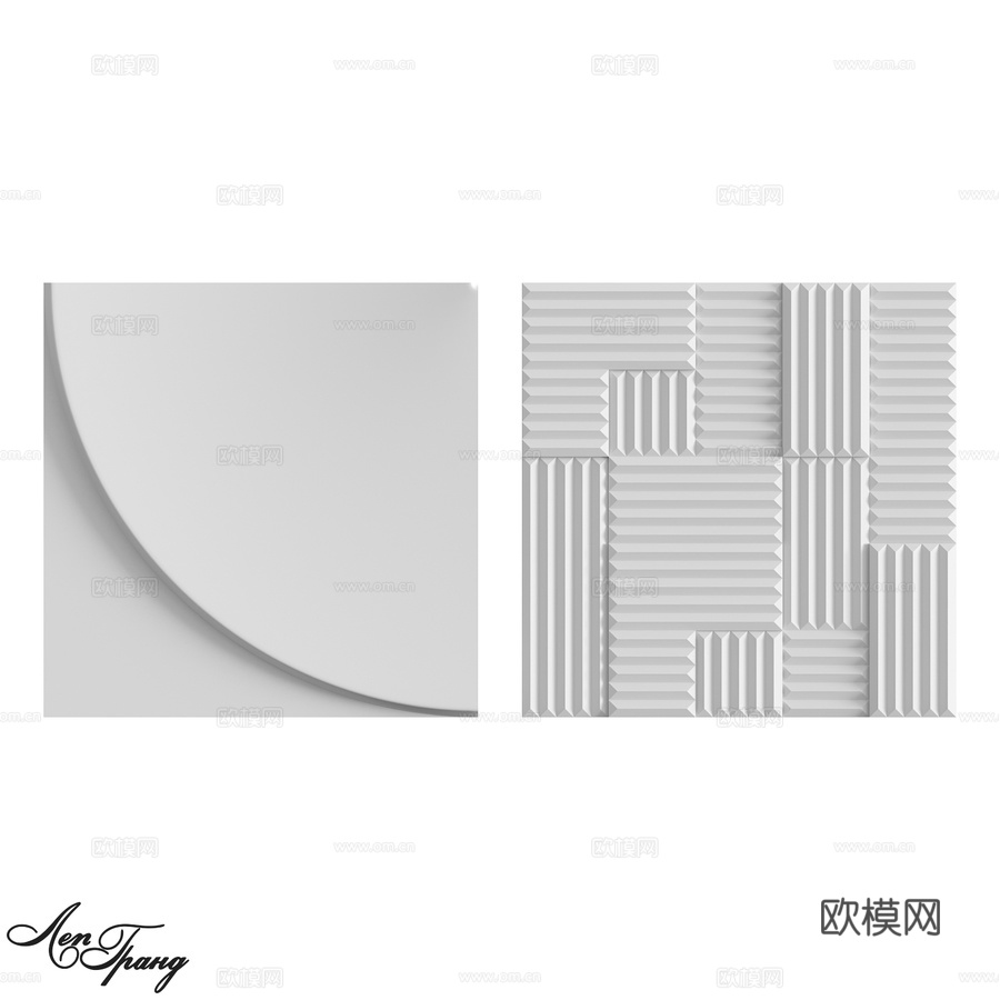 3D装饰板350号与351号 LepGrand3d模型下载