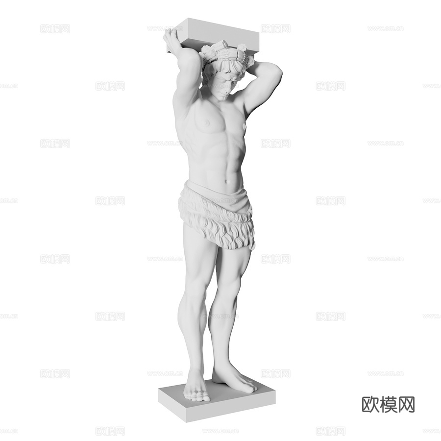 雕塑2号 Atlant团队3d模型下载