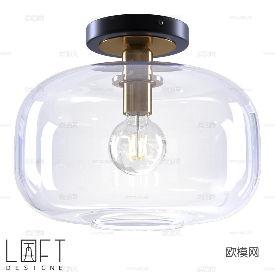 吊灯 LoftDesigne 10653 型号3d模型下载