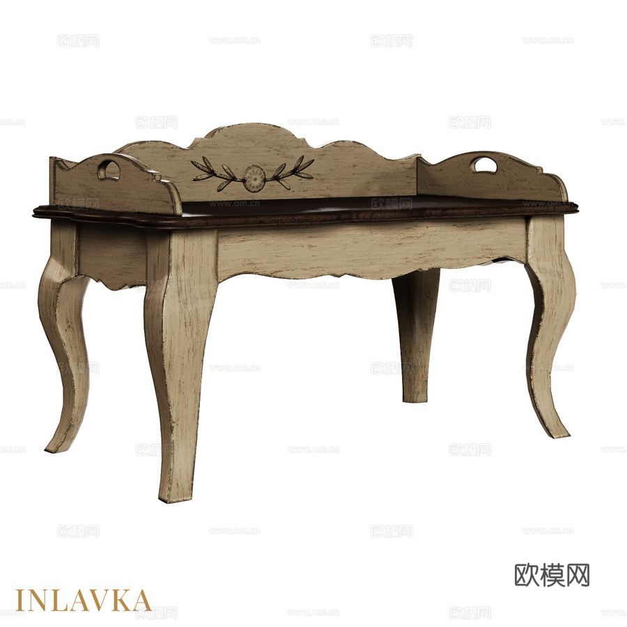 OM经典风格早餐托盘3d模型下载