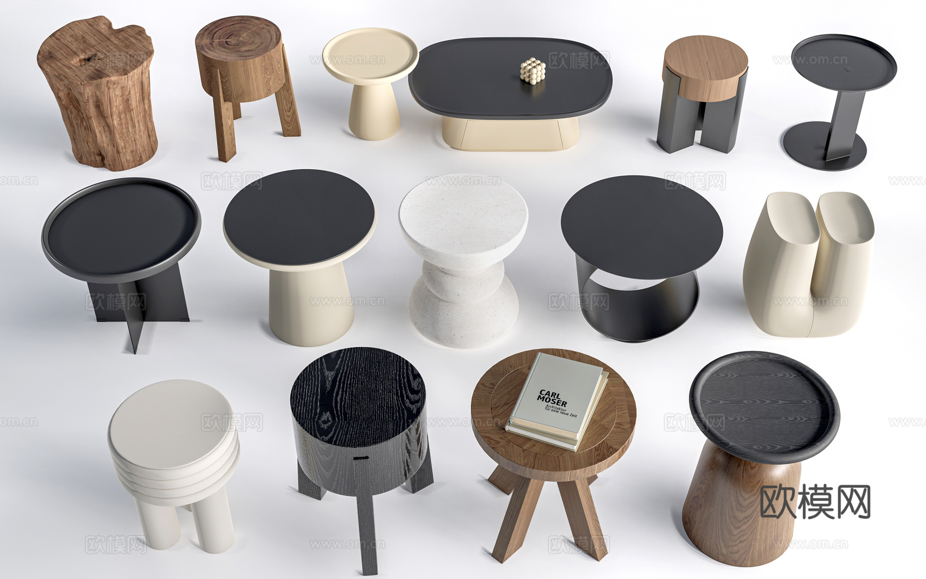 现代茶几 客厅茶几su模型