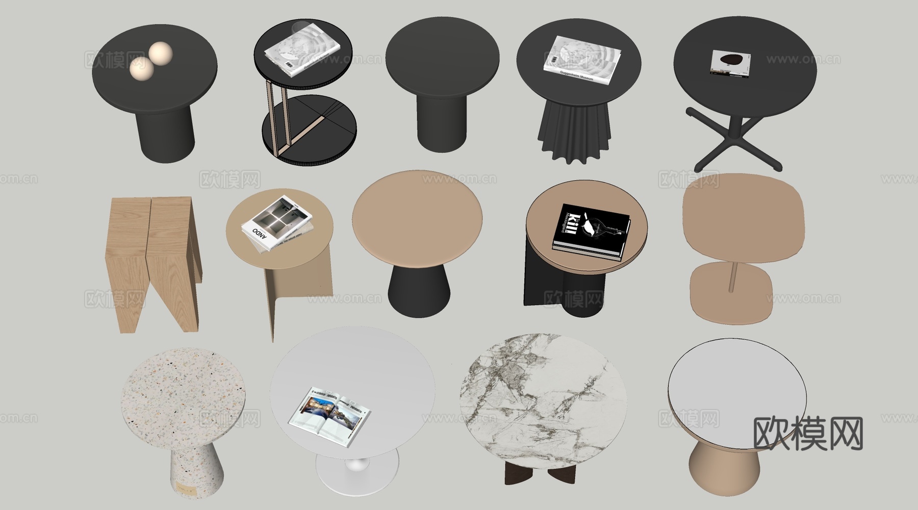 现代茶几 客厅茶几su模型