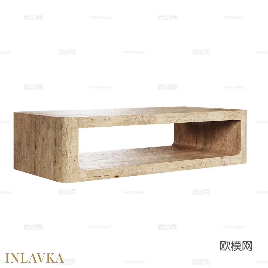 OM现代风格长方形咖啡桌3d模型