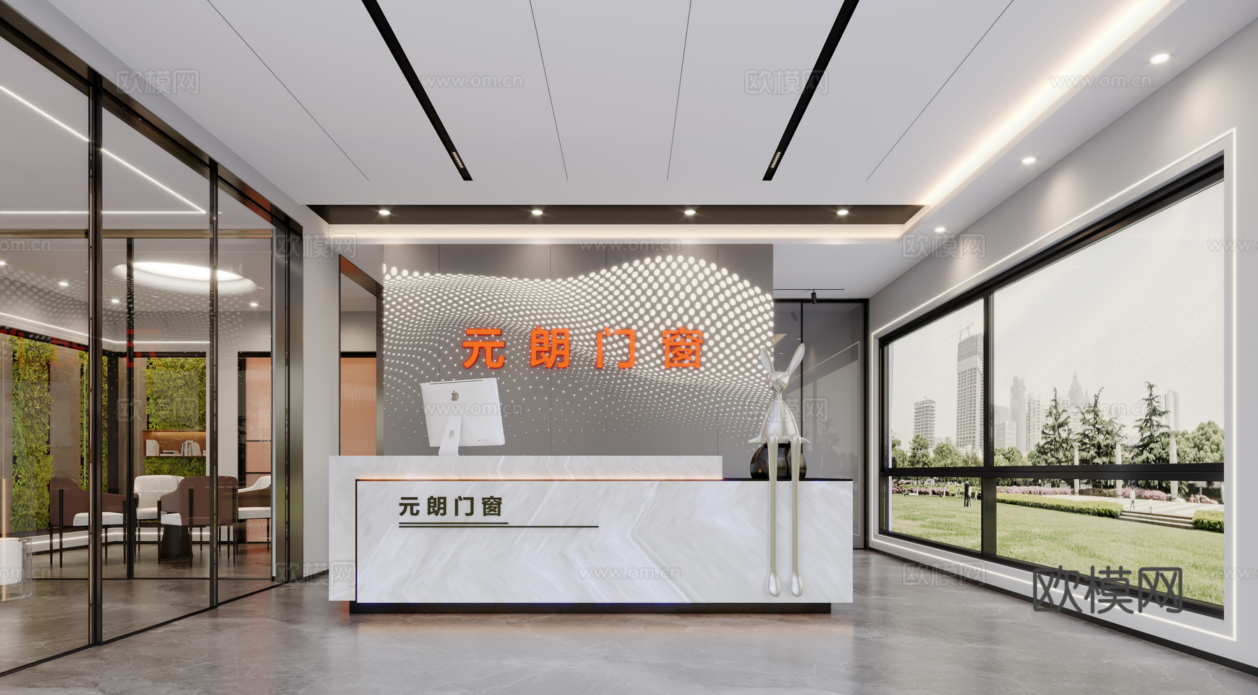 门窗展厅3d模型下载（渲染图1）