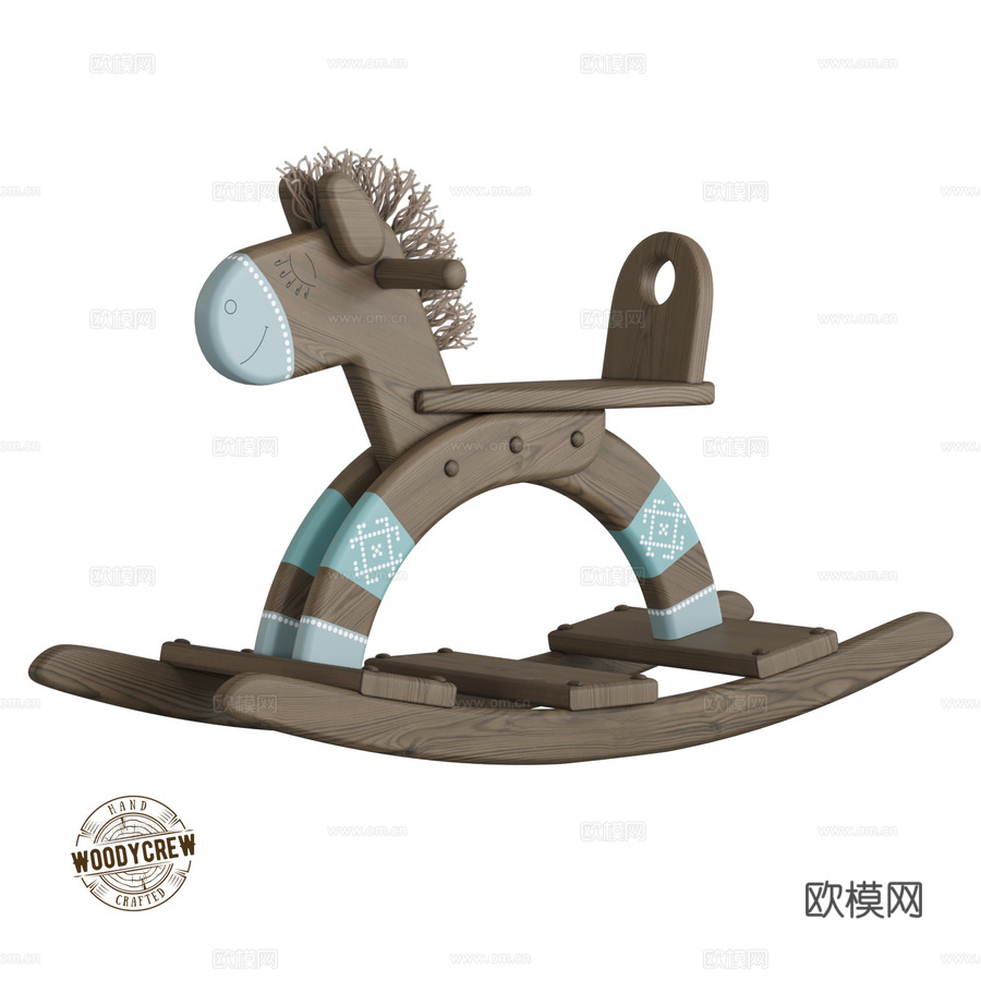 木质摇马 WOODYCREW3d模型下载