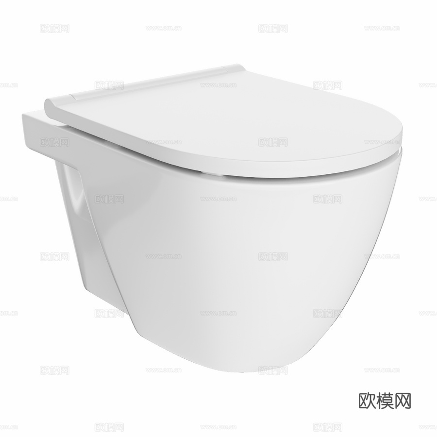 OM悬挂式马桶 DIWO Uglich 0710 带微型升降3d模型下载