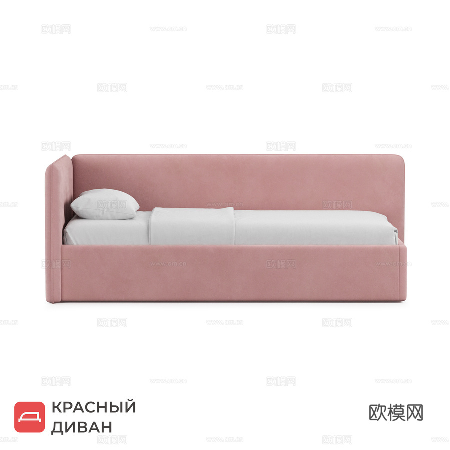 Ashley 单人床3d模型3d模型下载