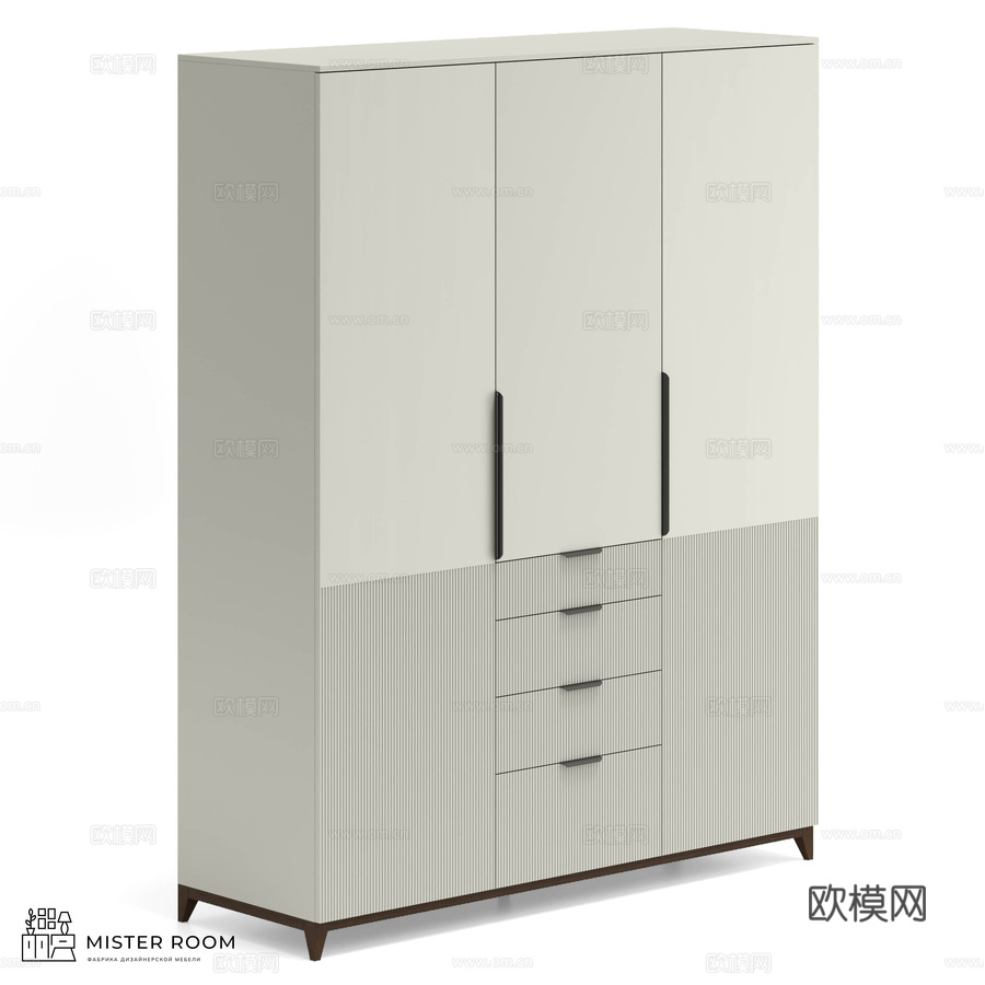 OM Mister Room 衣柜 DIAMOND WOOD3d模型下载