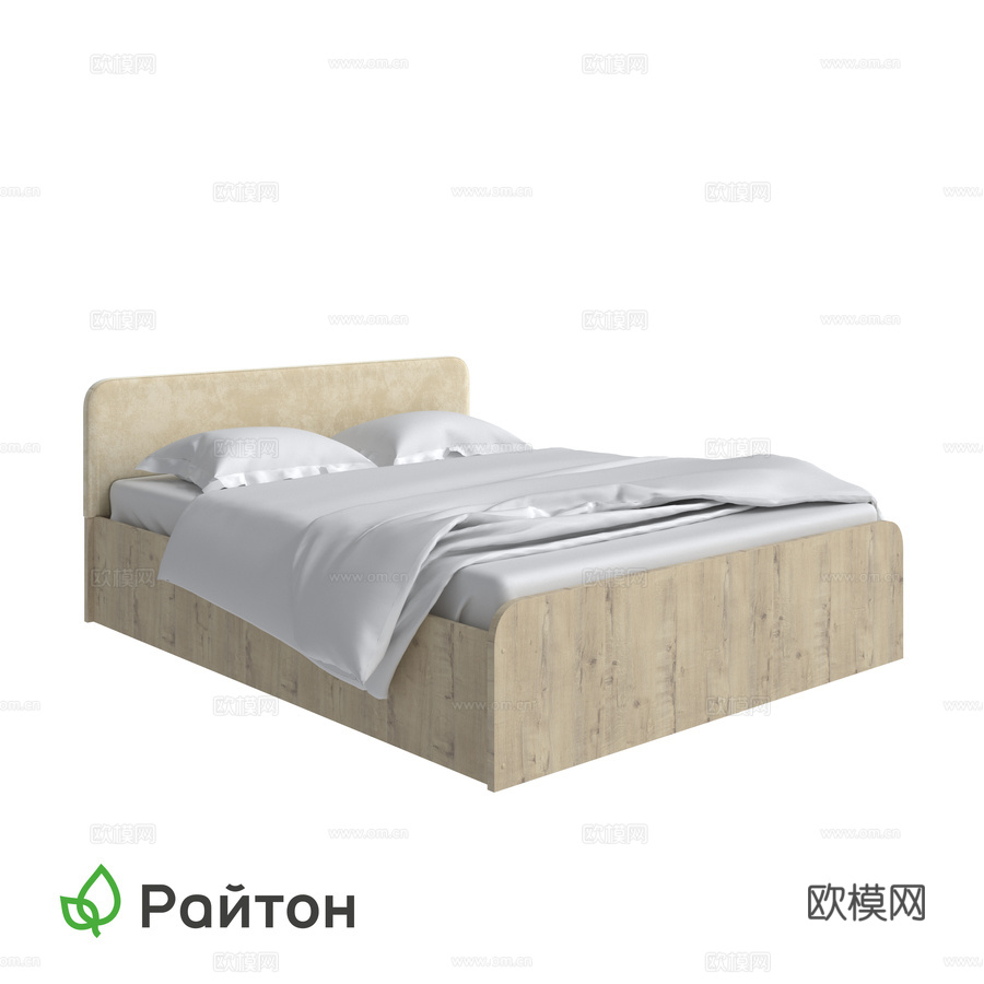 Way Plus 带 PM 的床罩与侧板3d模型下载