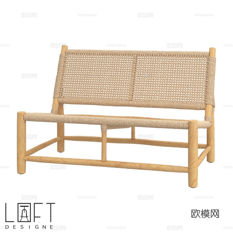 长凳 LoftDesigne 1582 型号3d模型下载