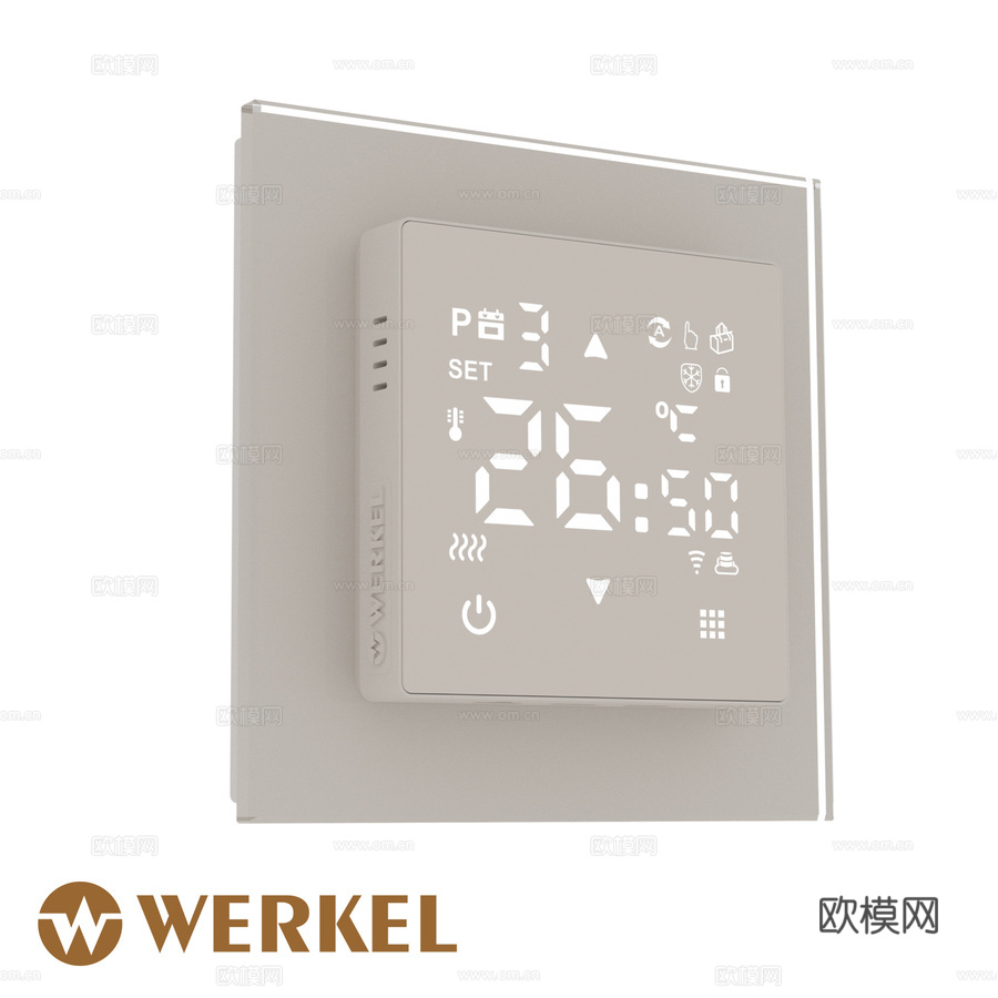 OM Touch地暖温控器 Wi-Fi Werkel3d模型