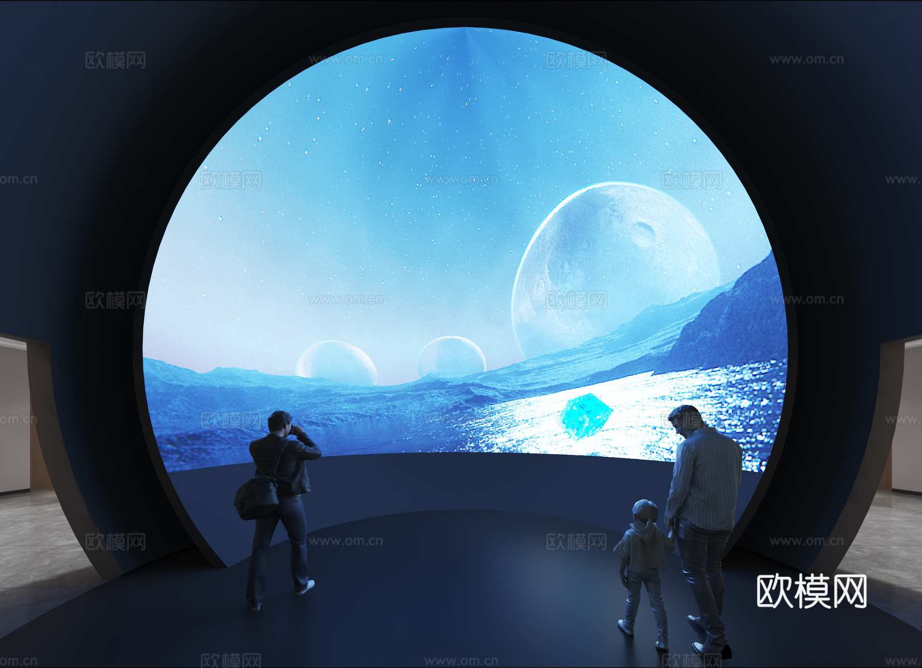 球幕影院3d模型下载