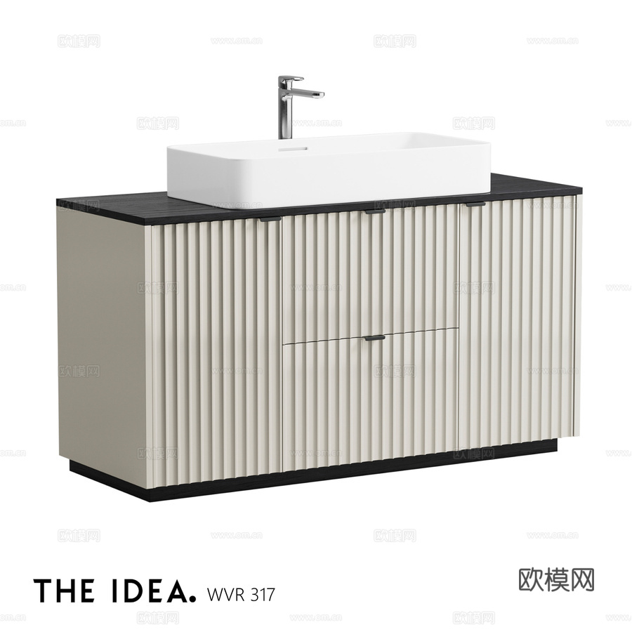 OM THE-IDEA 浴室柜 WVR 3173d模型3d模型下载