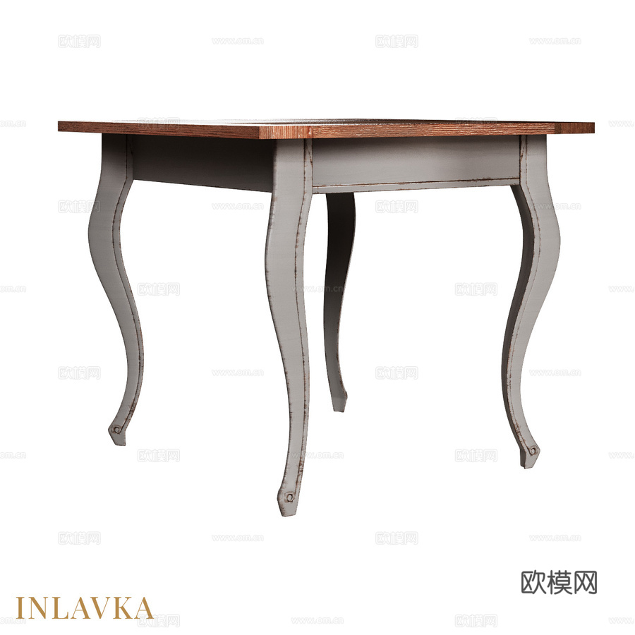 OM 带历史的木餐桌 90x90 cm in coun3d模型下载
