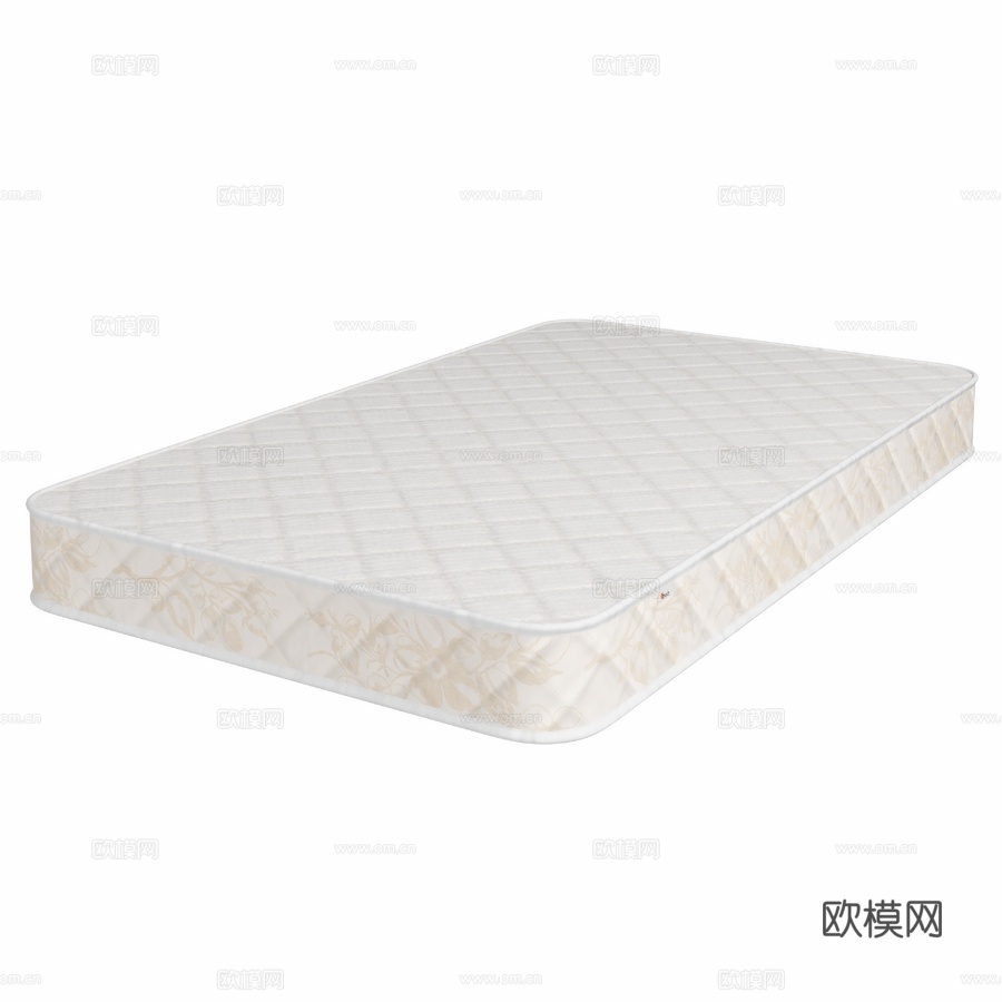 OM床垫DIWO索契120x200，人体工学，内置3d模型下载