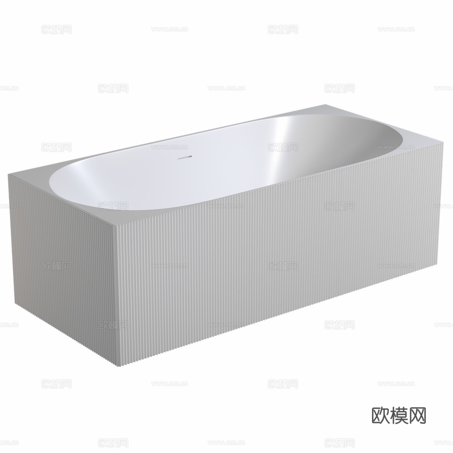 人造石浴缸 ABBER Stein AS96033d模型下载