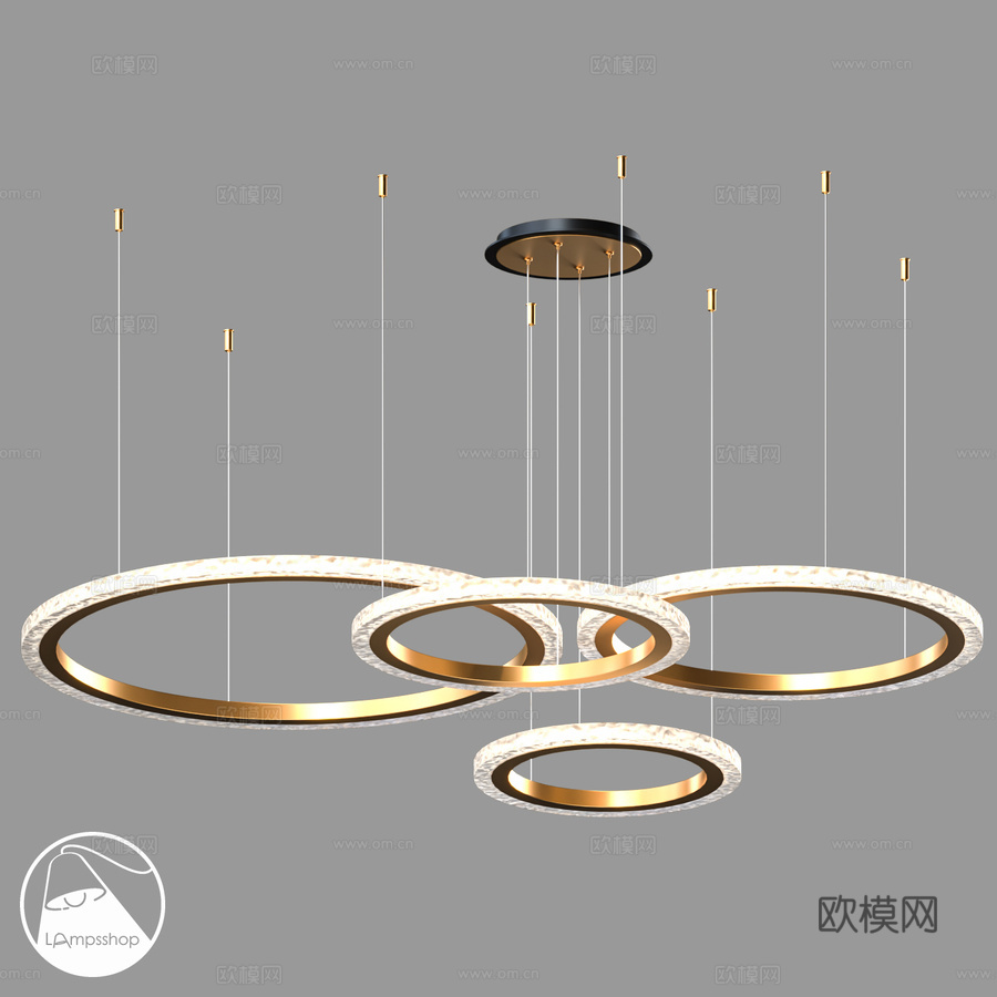 LampsShop.ru L1704 烛台束环C3d模型下载