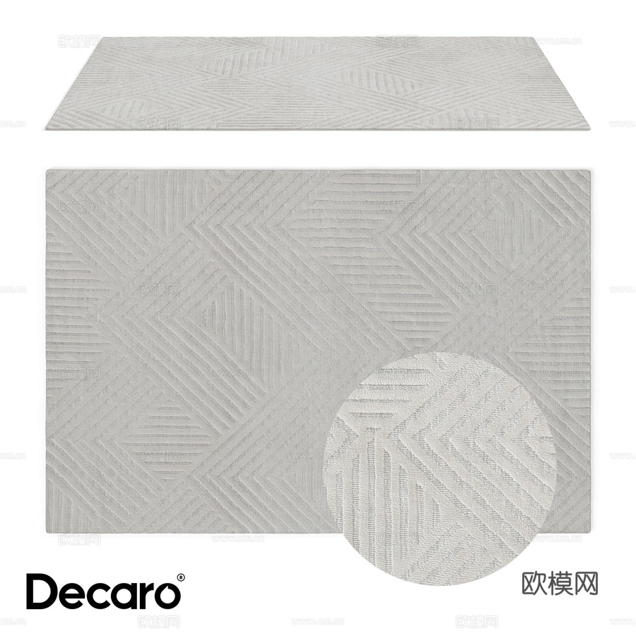 堆绒地毯 Decaro Rugs D1100053d模型下载