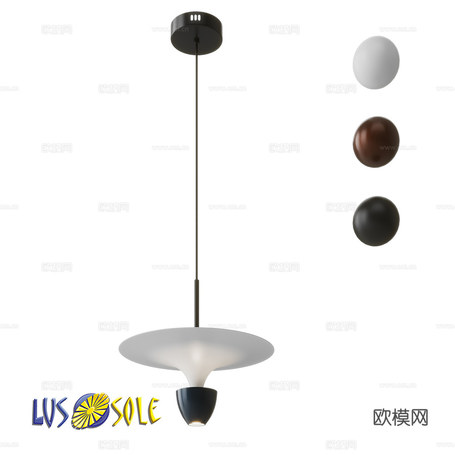 OM吊灯LussoleLSP-7079,LSP-7080,L3d模型下载