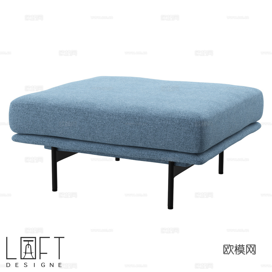 Pouf LoftDesigne 39203型号3d模型下载