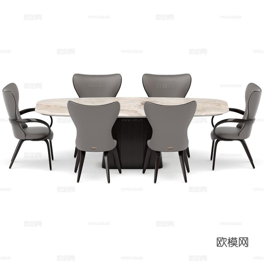 配STK 120x240餐桌的餐桌组（梦幻噪音）3d模型下载