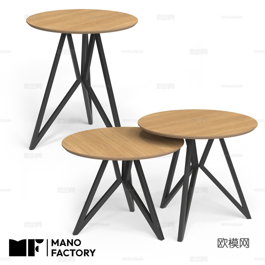 (OM) FLY 咖啡桌及茶几（MANO F出品）3d模型下载