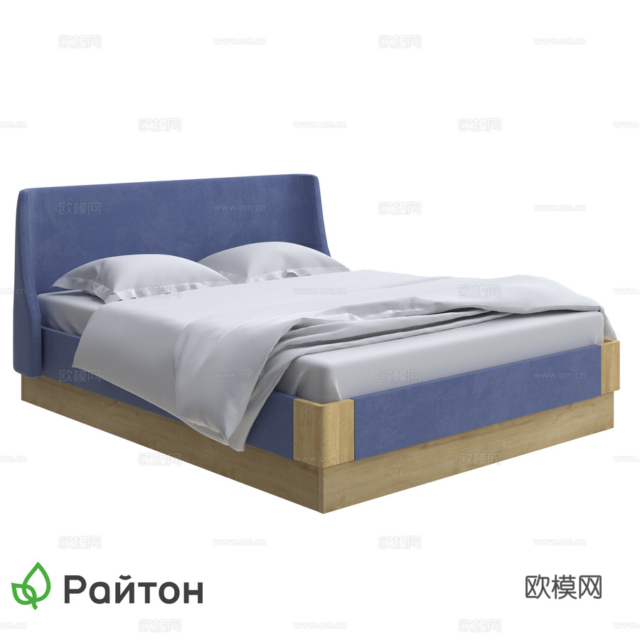 Lagom侧边软床带升降装置3d模型下载