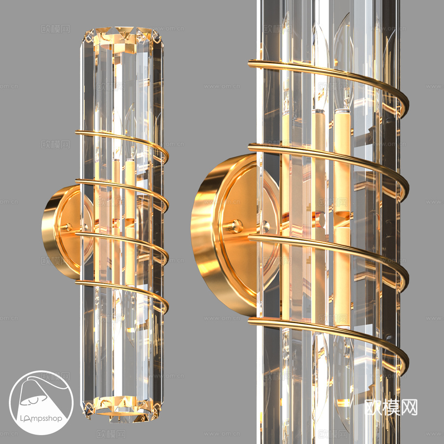 LampsShop.ru B4513 壁灯 Spiral3d模型下载