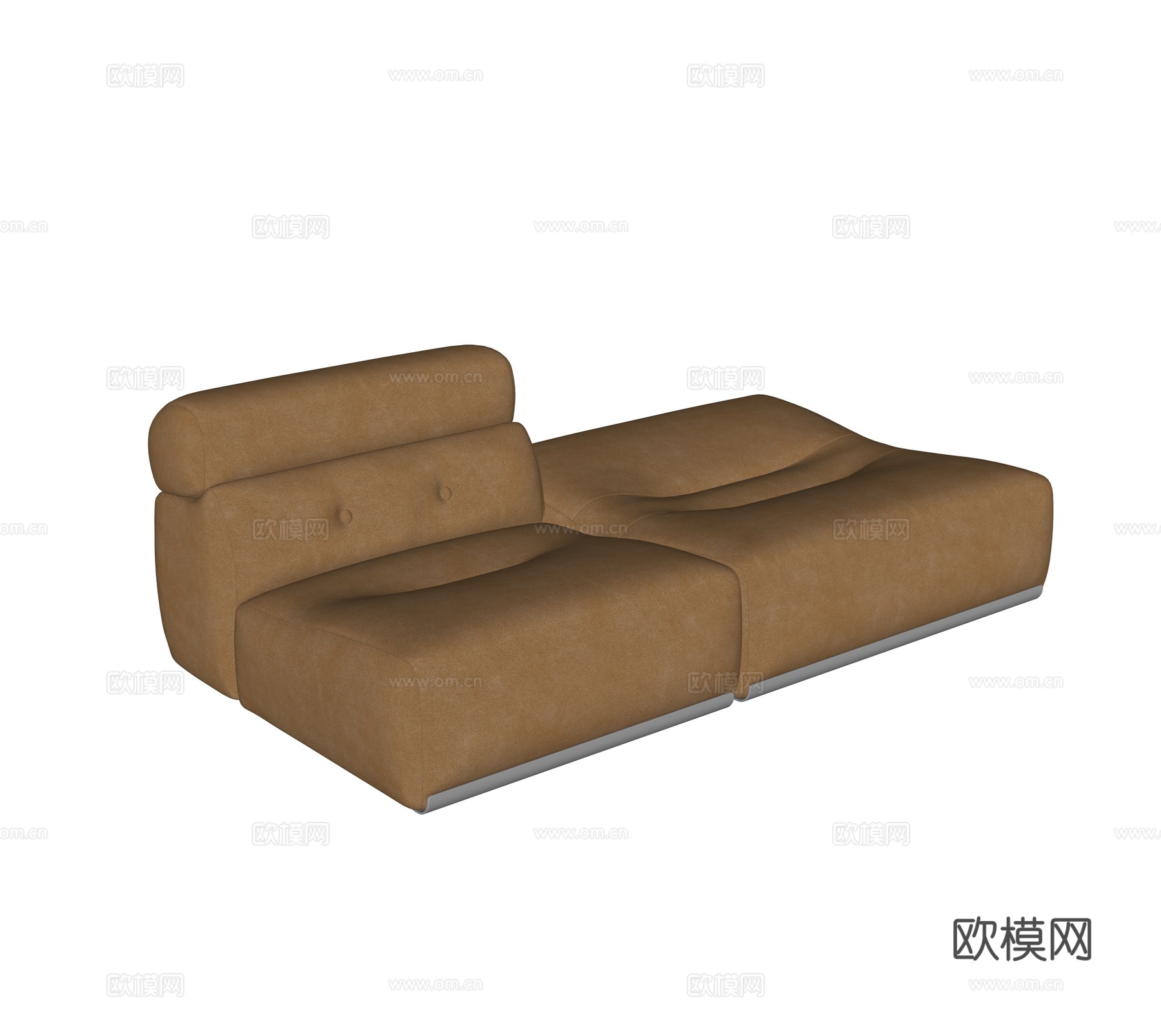 现代组合沙发 模块沙发su模型