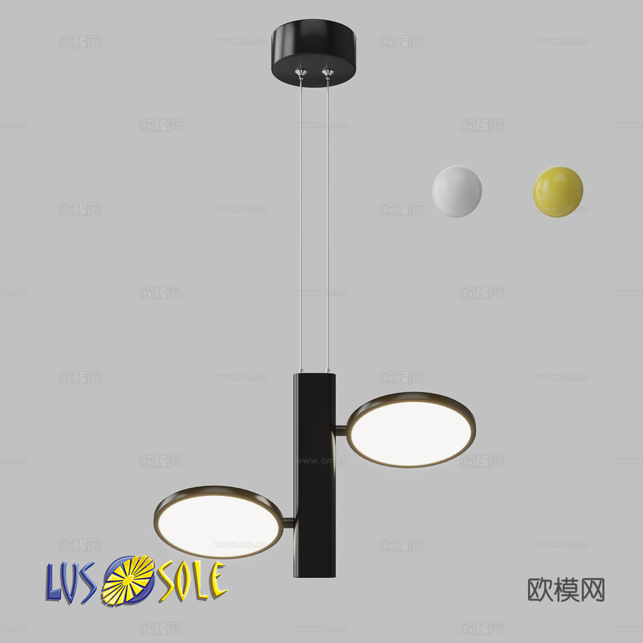 OM 吊灯 Lussole LSP-7084, LSP-703d模型下载