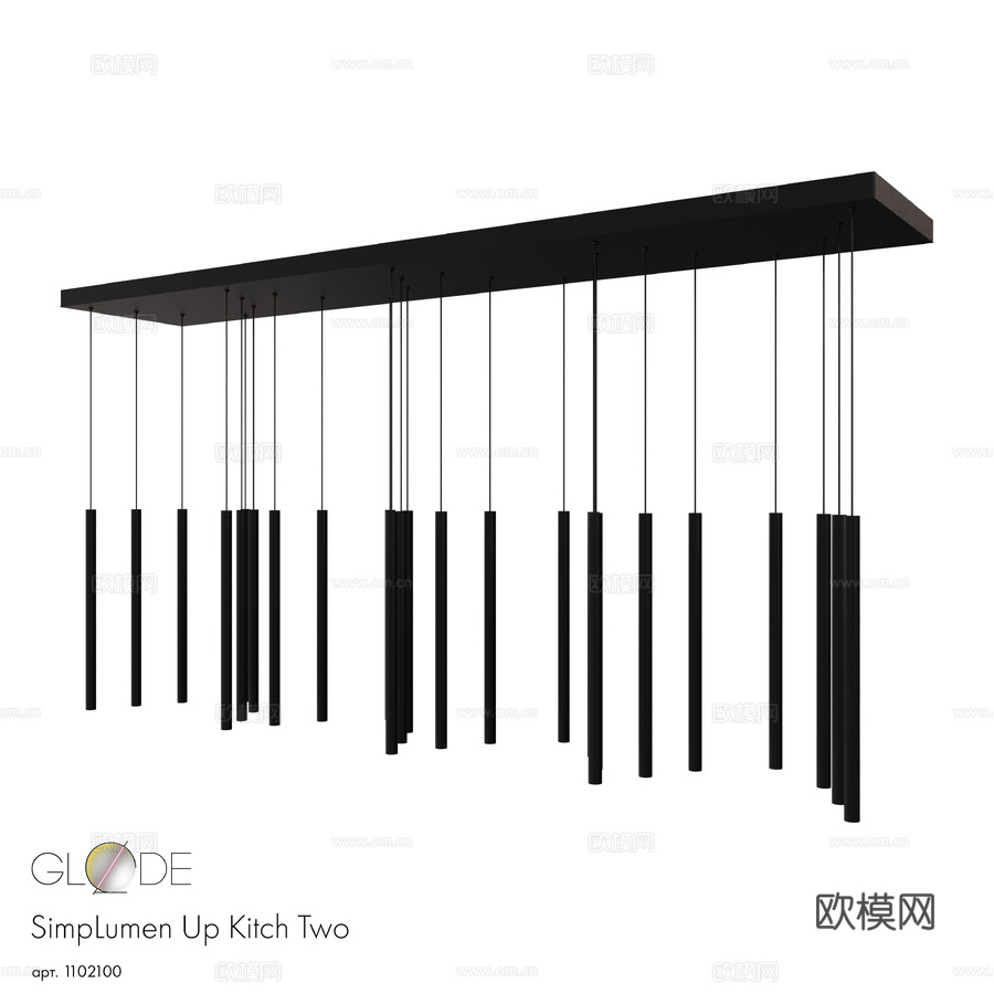 GLODE品牌SimpLumen Up Kitch Two吊3d模型下载