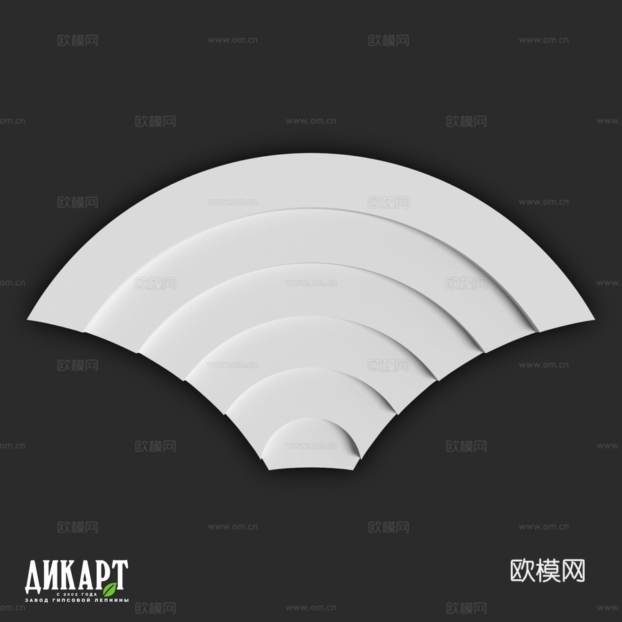 Dikart 3D面板 伽玛 439x256x60mm3d模型下载