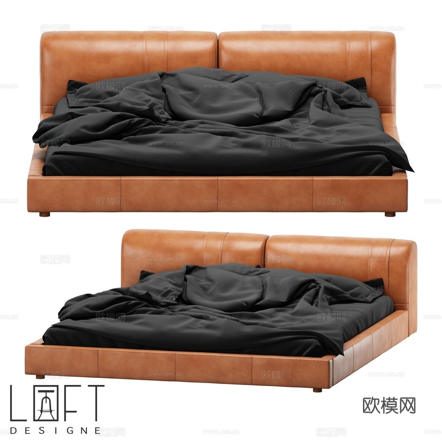 Bed LoftDesigne 31306型号3d模型下载