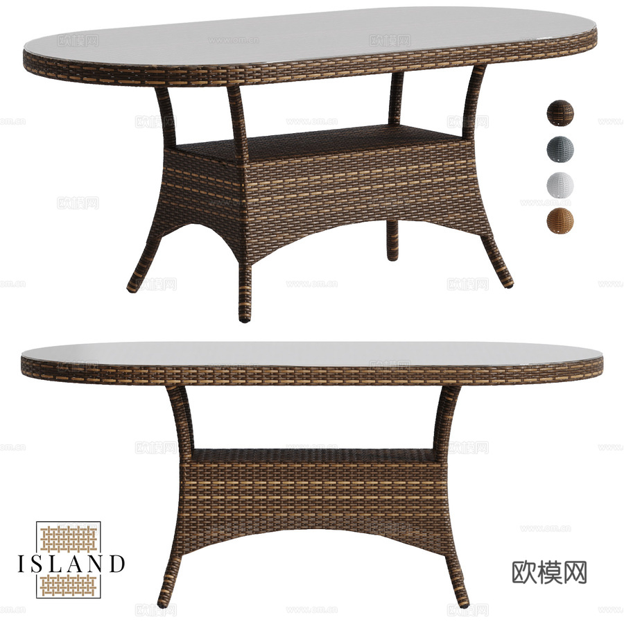 OM餐桌罗马3d模型下载
