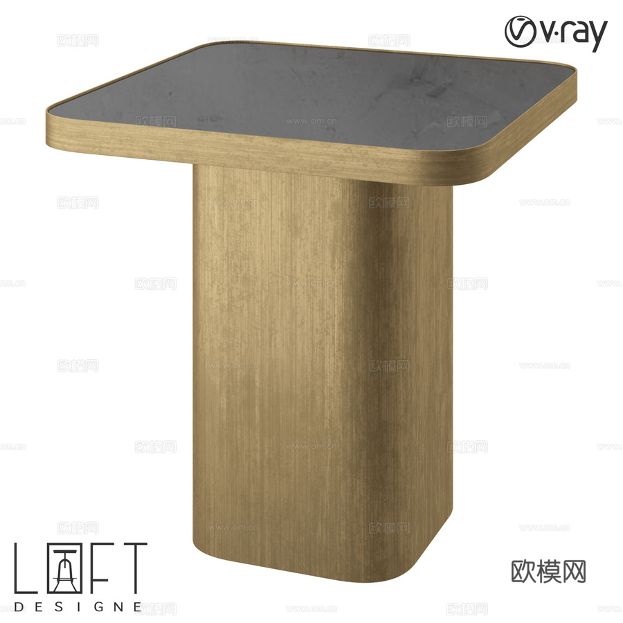 LoftDesigne 70413款咖啡桌3d模型下载