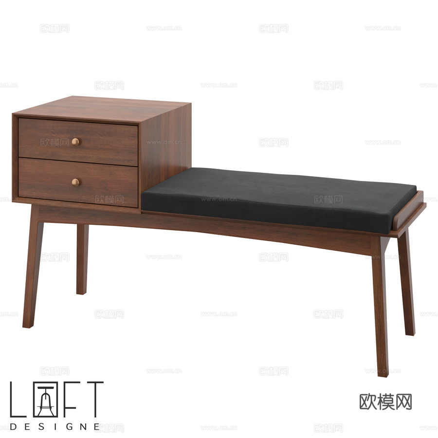 长凳 LoftDesigne 38700 型号3d模型下载