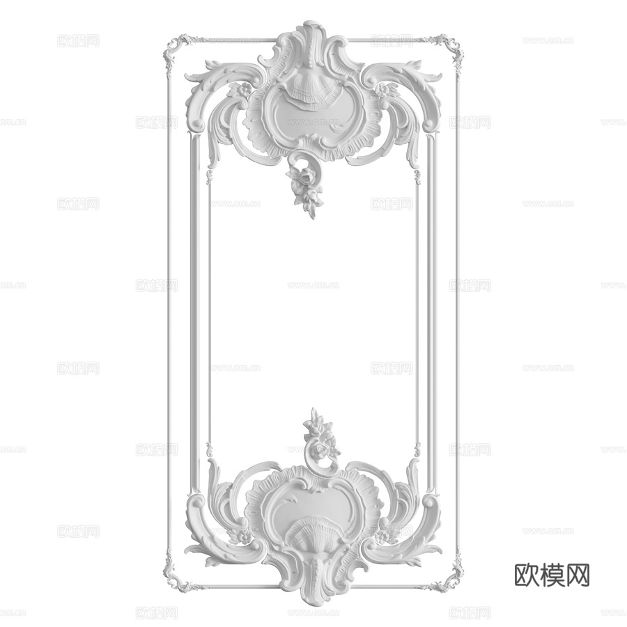 墙面装饰组合 No. 983d模型下载