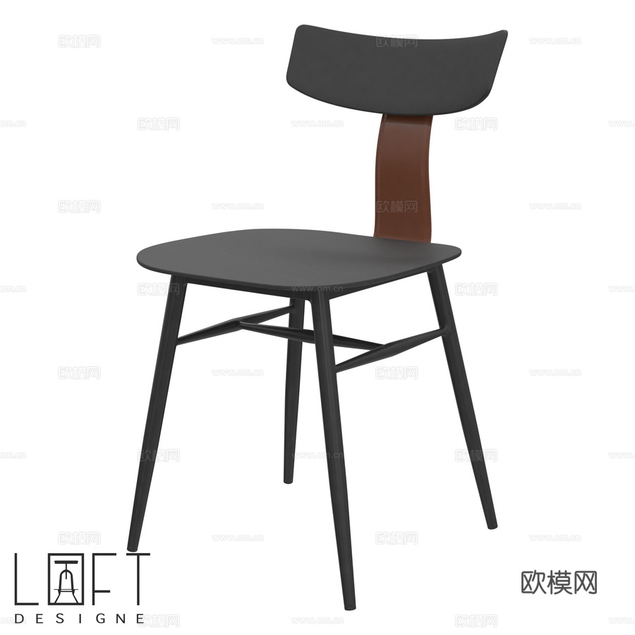 LoftDesigne 30159型号椅子3d模型下载