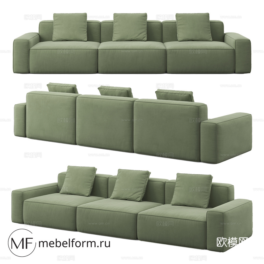 OM沙发多伦多0293d模型下载