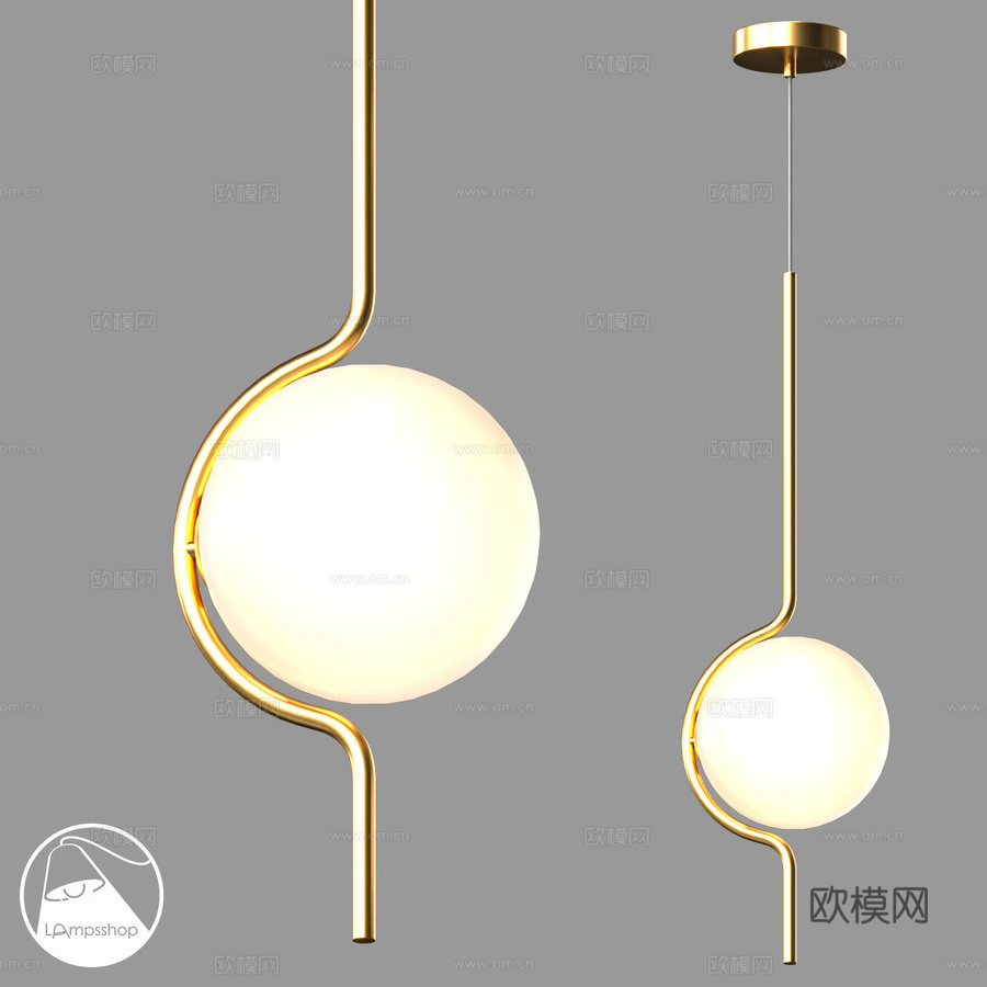 LampsShop.ru PDL2360 悬挂式Repos3d模型下载