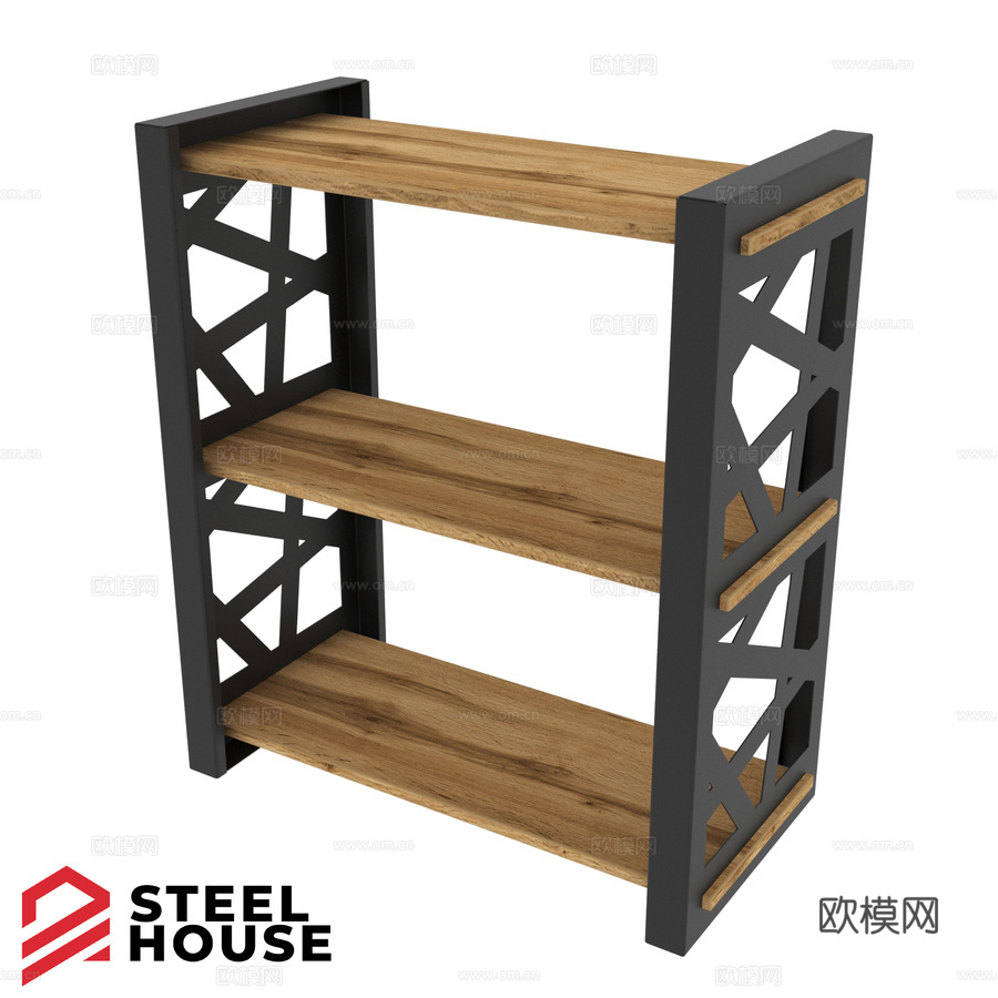 OM Rack 星形钢架屋3d模型下载