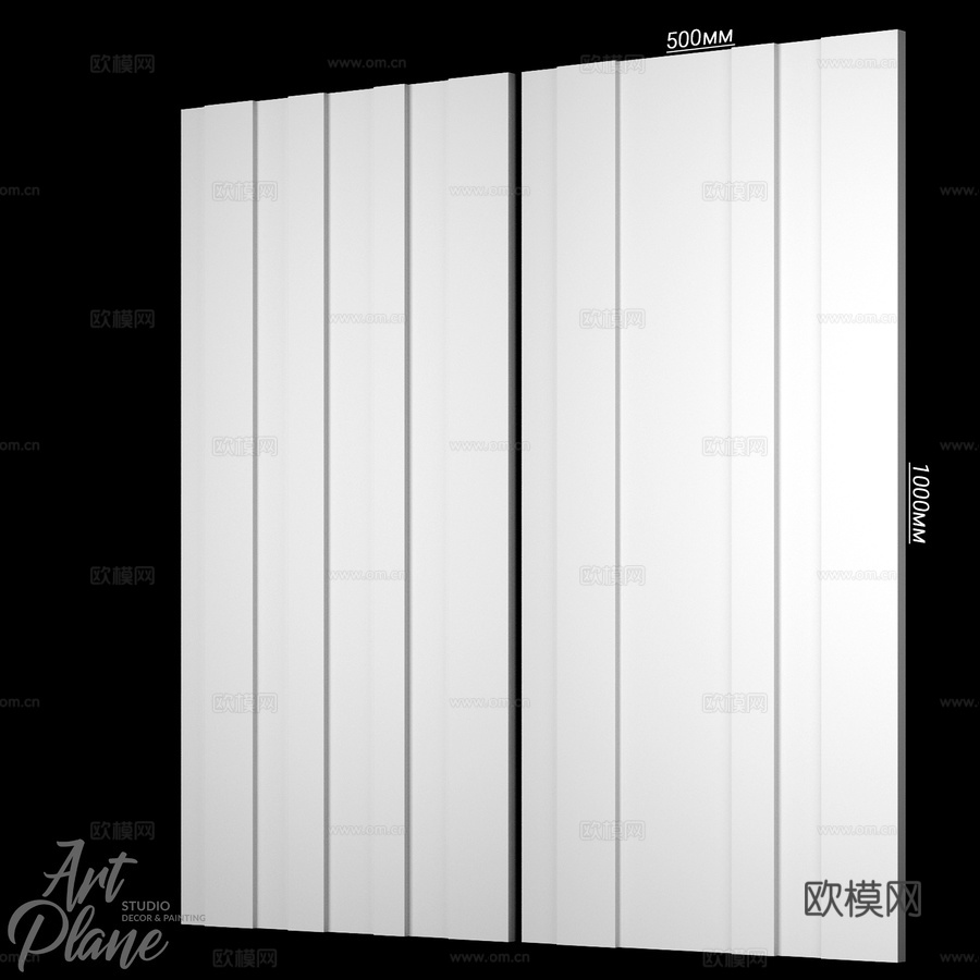 条纹对称2.0艺术品 G-573d模型下载