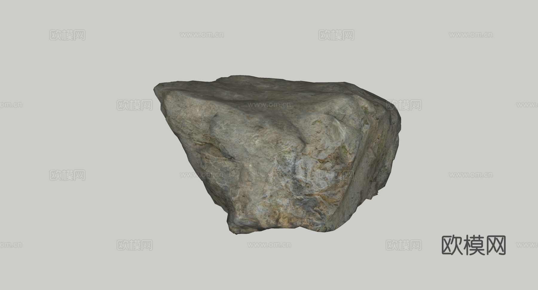 风化岩石​   破损岩石​  老旧石头 游戏环境su模型