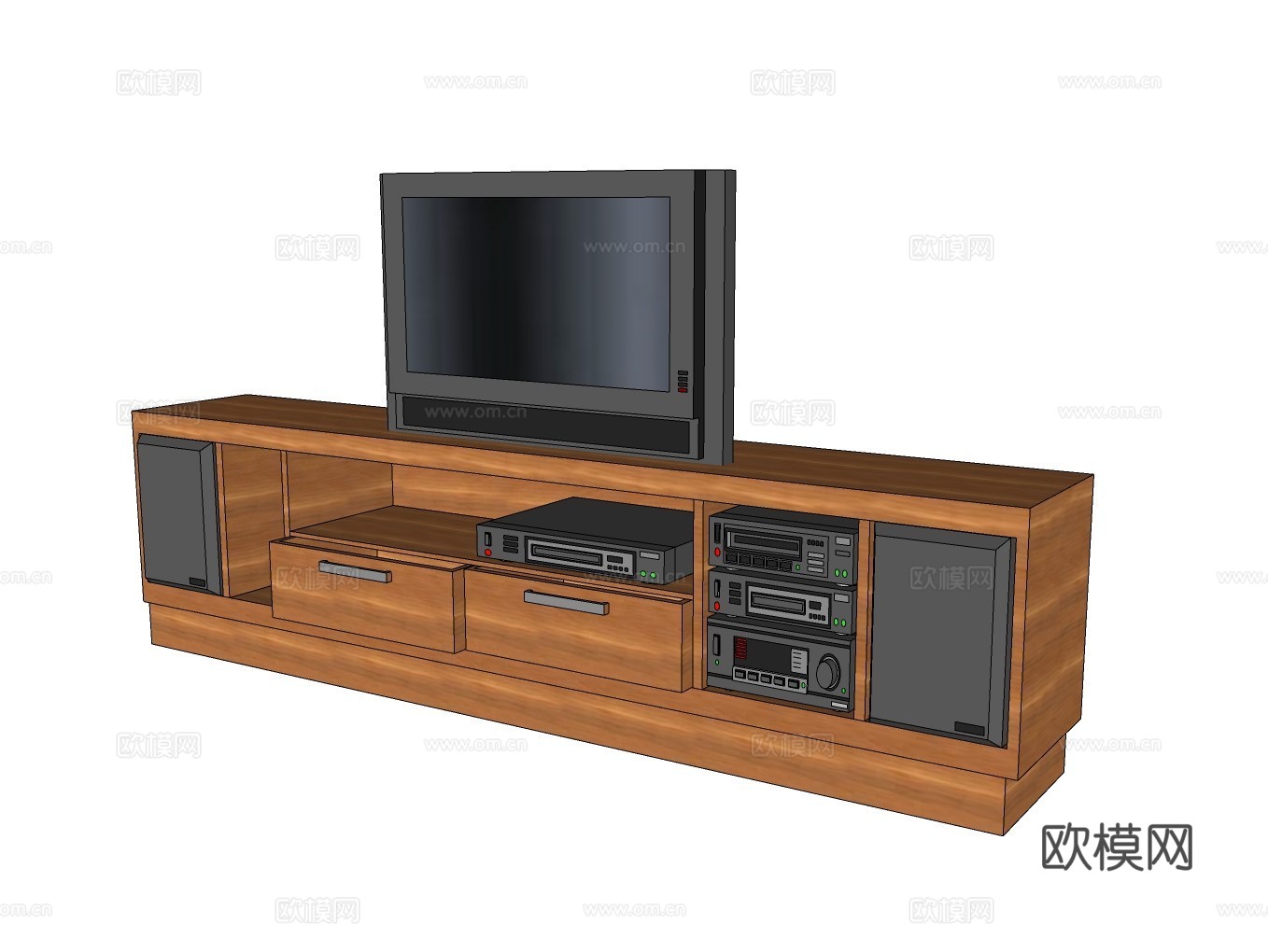 电视柜su模型