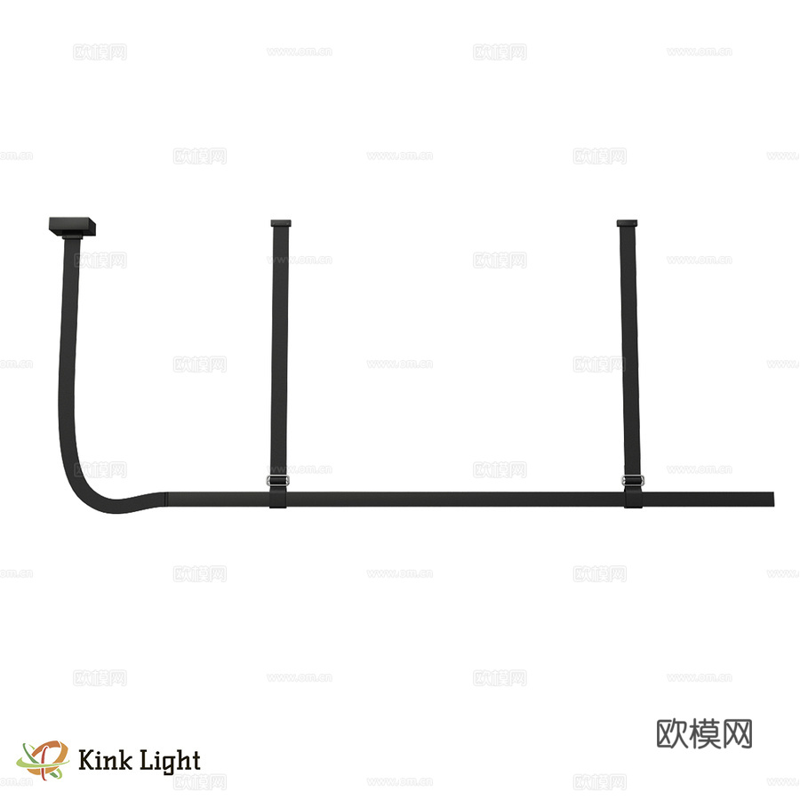 艾拉拉黑色吊灯 08461-200.19 OM3d模型下载