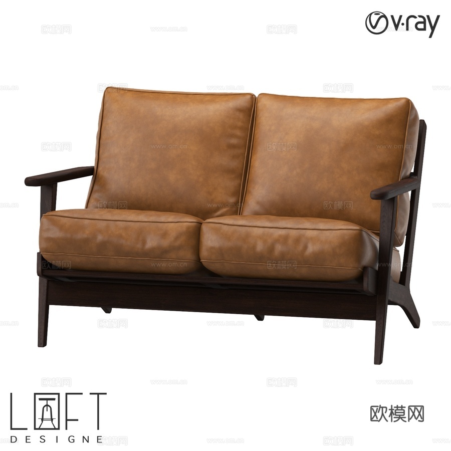 沙发LoftDesigne 36250型号3d模型下载